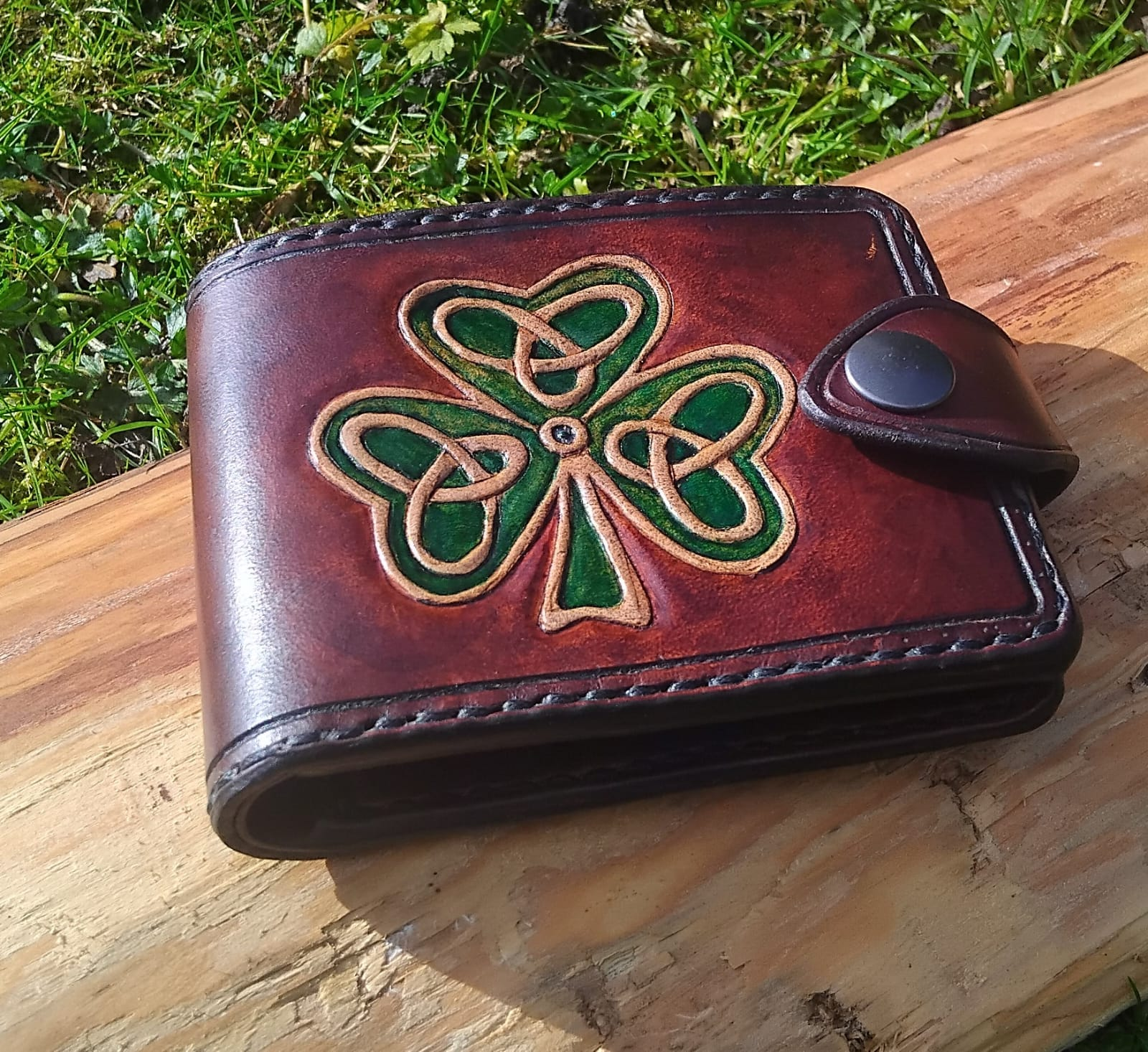 Celtic shamrock wallet commission